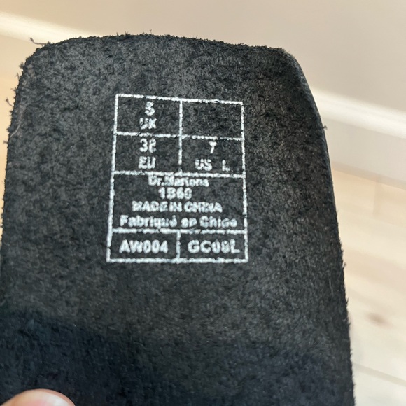 Dr. Martens Black Leather Knee-High Boots - Picture 6 of 8